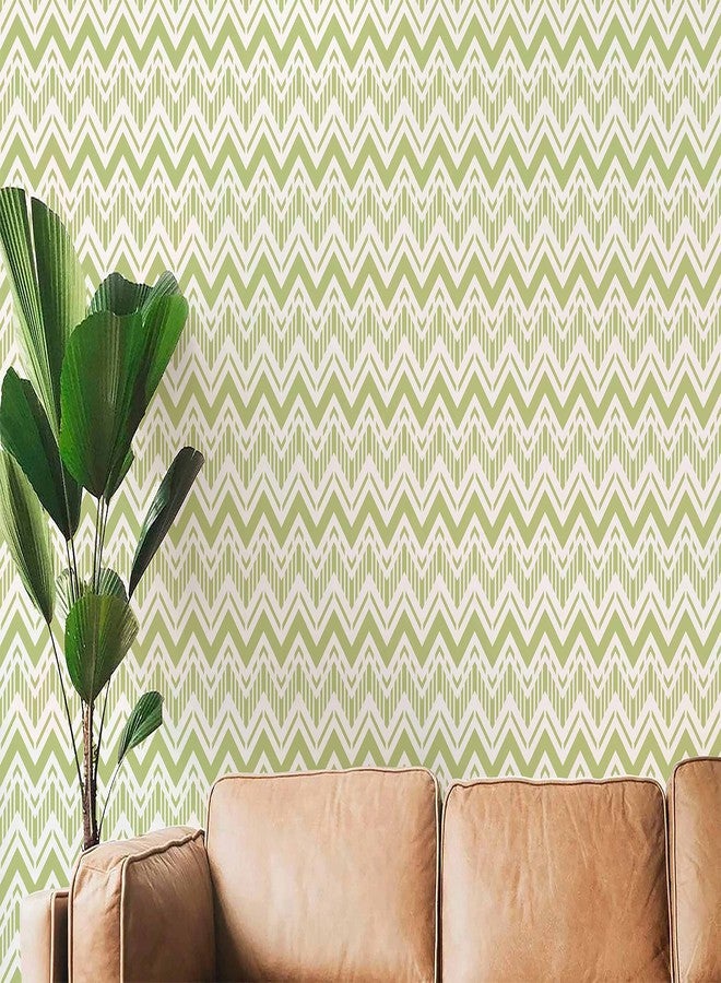 WallDesign Artistic Chevron Wall Paint Stencils for Hotels, Home Decor, Living Room for Modern Look (9 inch x 13 inch Design Size) - Image 3